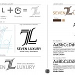 cr fashion seven luxury concept logo